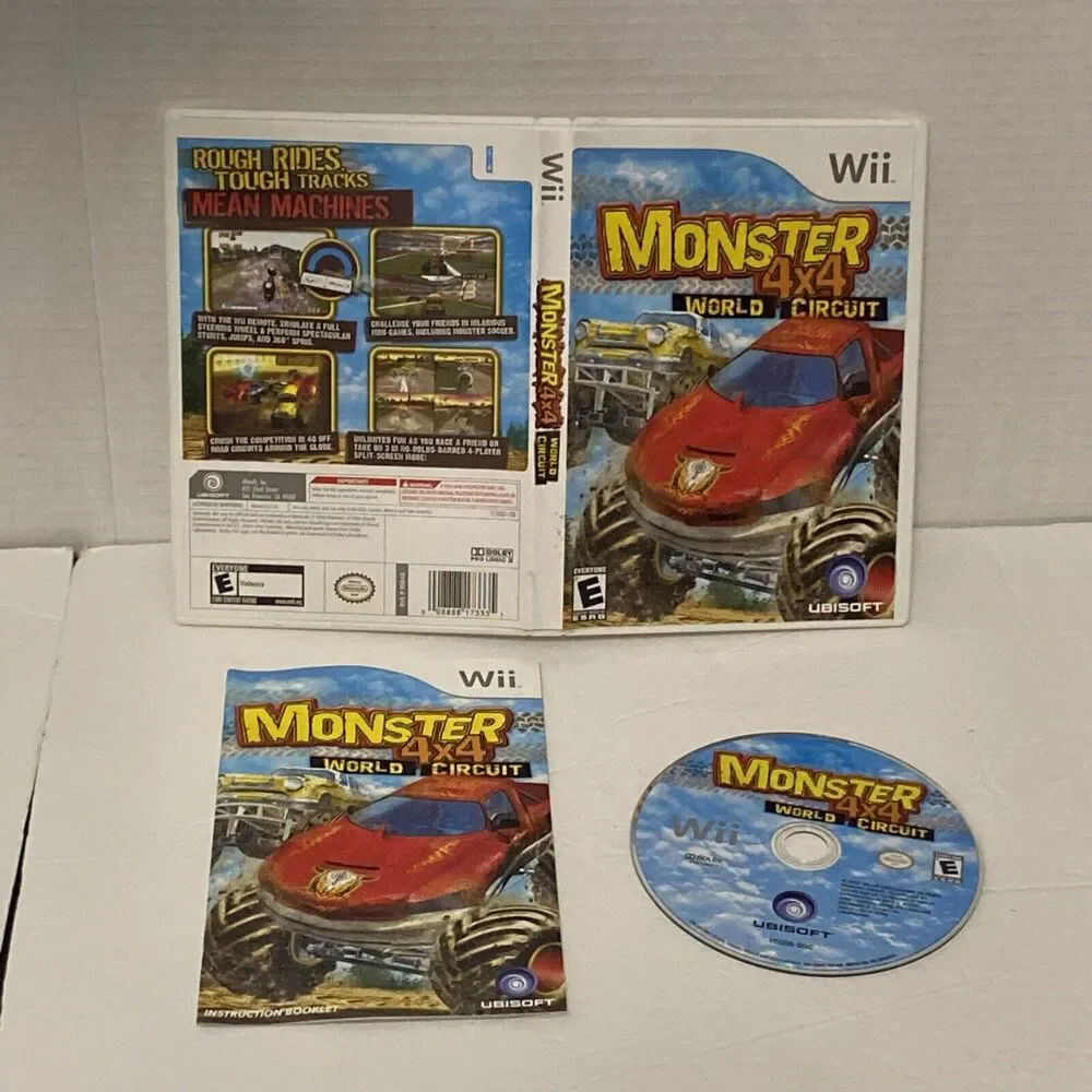 Monster 4x4: World Circuit Nintendo Wii Monster Truck Game Complete